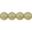 Czech Round Beads 6mm Sueded Gold Black Diamond (50pcs)