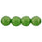 Czech Round Beads 6mm Sueded Gold Emerald (50pcs)