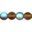 Czech Round Beads 6mm Matte - Smoky Topaz AB (50pcs)