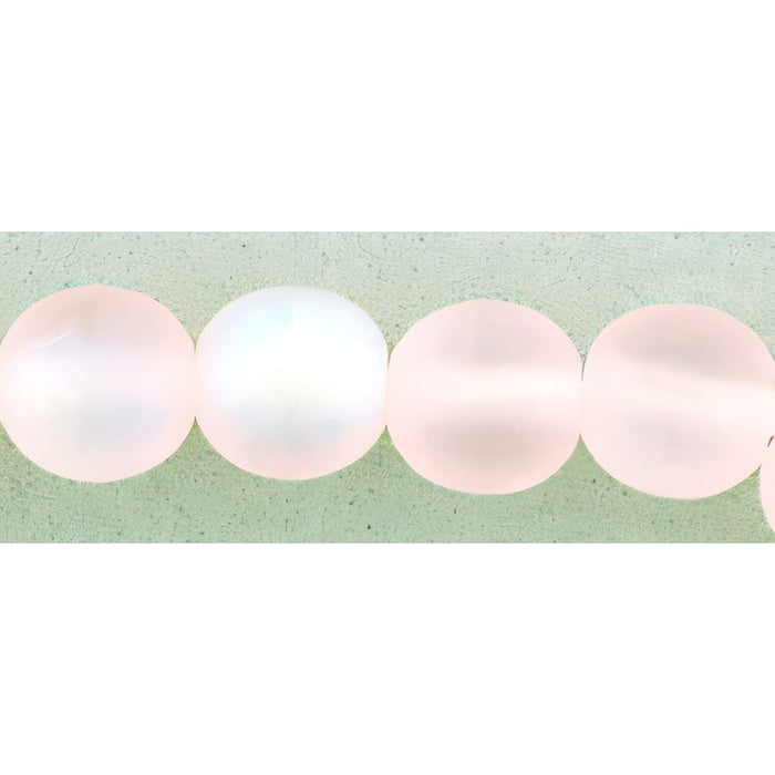 Czech Round Beads 6mm Matte - Rosaline AB (50pcs)