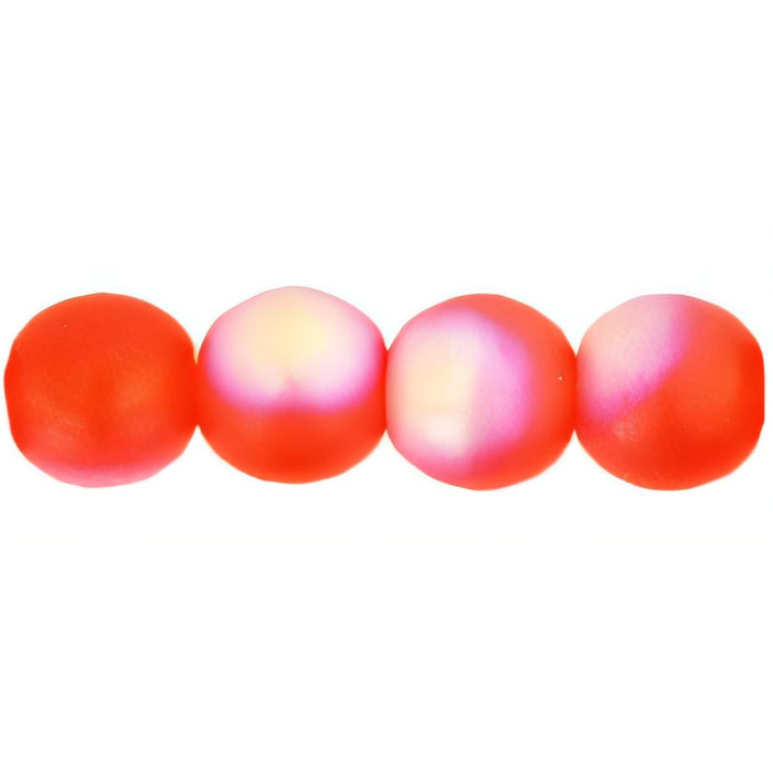 Czech Round Beads 6mm Matte - Hyacinth AB (50pcs)