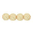 Czech Round Beads 6mm Luster - Opaque Champagne (50pcs)