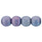 Czech Round Beads 6mm Luster - Opaque Amethyst (50pcs)