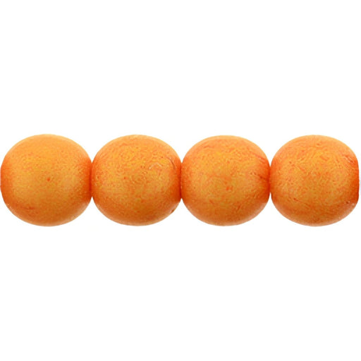 Czech Round Beads 6mm Pacifica - Tangerine (50pcs)