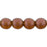 Czech Round Beads 6mm Cosmic Twinkle - Smoky Topaz (50pcs)