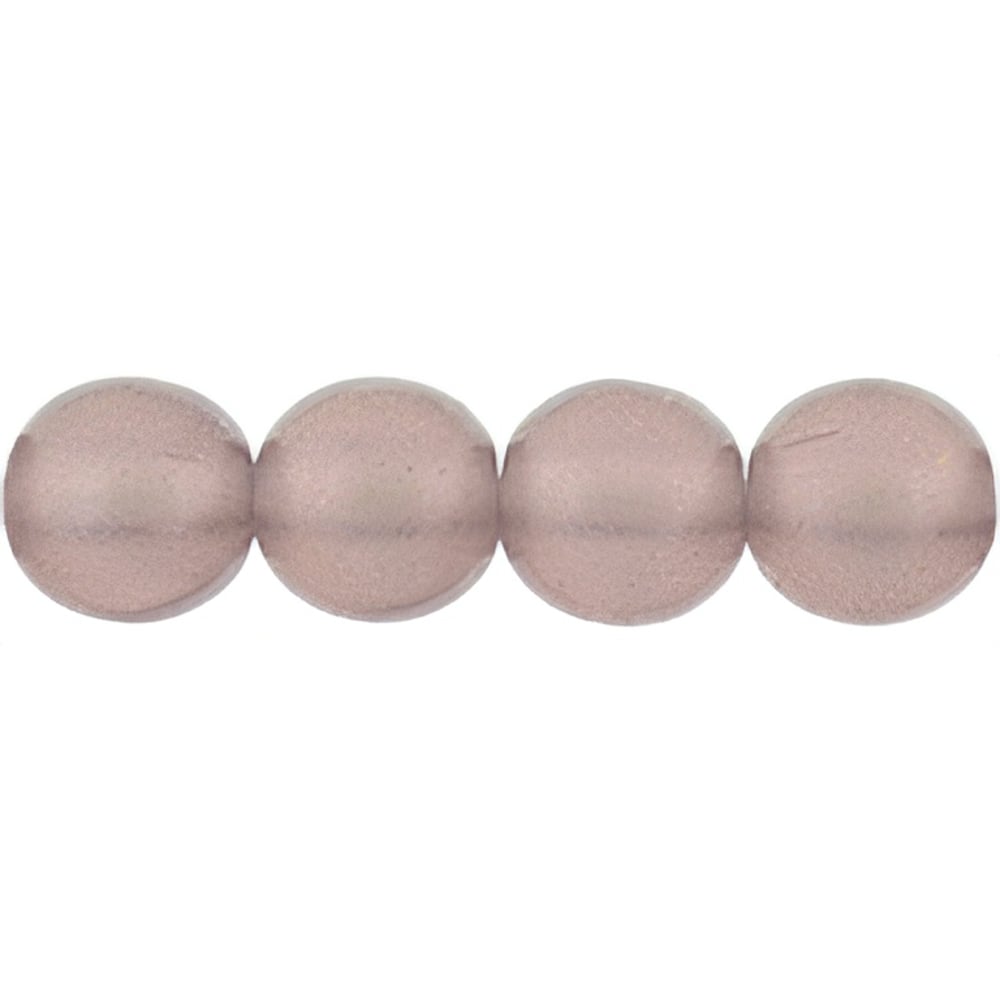 Czech Round Beads 6mm Cosmic Twinkle - Med Amethyst (50pcs)