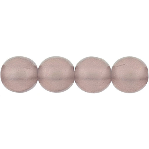 Czech Round Beads 6mm Cosmic Twinkle - Med Amethyst (50pcs)