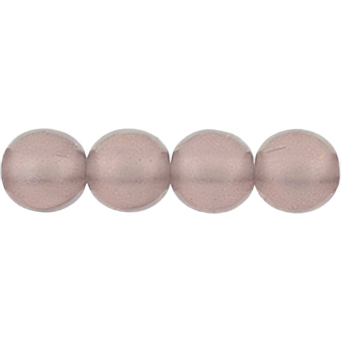 Czech Round Beads 6mm Cosmic Twinkle - Med Amethyst (50pcs)