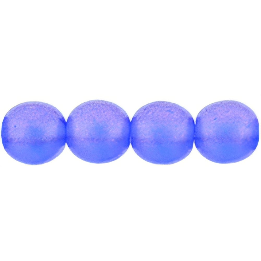 Czech Round Beads 6mm Cosmic Twinkle - Sapphire (50pcs)