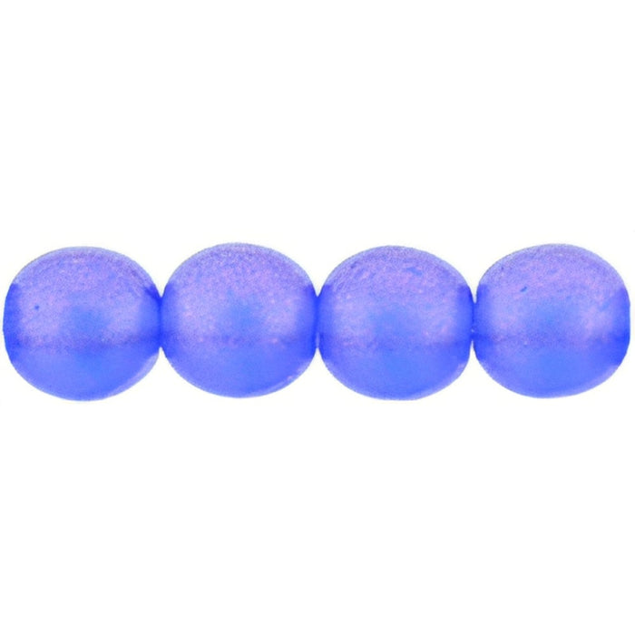 Czech Round Beads 6mm Cosmic Twinkle - Sapphire (50pcs)