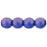 Czech Round Beads 6mm Cosmic Twinkle - Capri Blue (50pcs)