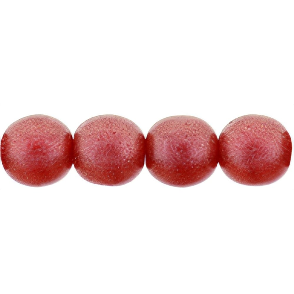 Czech Round Beads 6mm Cosmic Twinkle - Siam Ruby (50pcs)