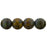 Czech Round Beads 6mm Goldenrod - Picasso (50pcs)