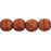 Czech Round Beads 6mm Pink Coral - Stone Picasso (50pcs)