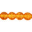 Czech Round Crackle Beads 6mm Med Topaz (50pcs)