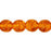 Czech Round Crackle Beads 6mm Dk Topaz (50pcs)