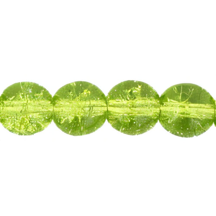 Czech Round Crackle Beads 6mm Olivine (50pcs)