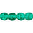 Czech Round Crackle Beads 6mm Emerald (50pcs)