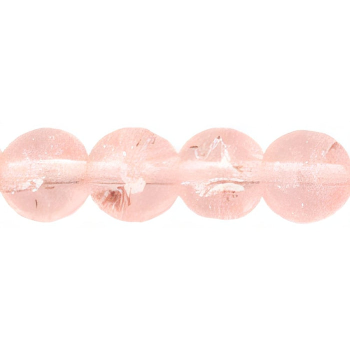 Czech Round Crackle Beads 6mm Rosaline (50pcs)