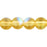 Czech Round Beads 6mm Lt Topaz AB (50pcs)