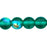 Czech Round Beads 6mm Emerald AB (50pcs)