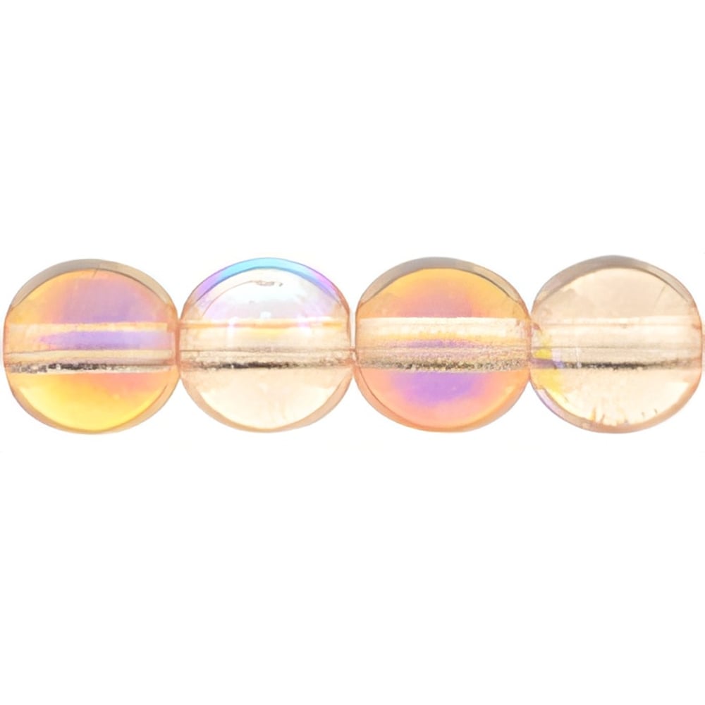 Czech Round Beads 6mm Rosaline AB (50pcs)