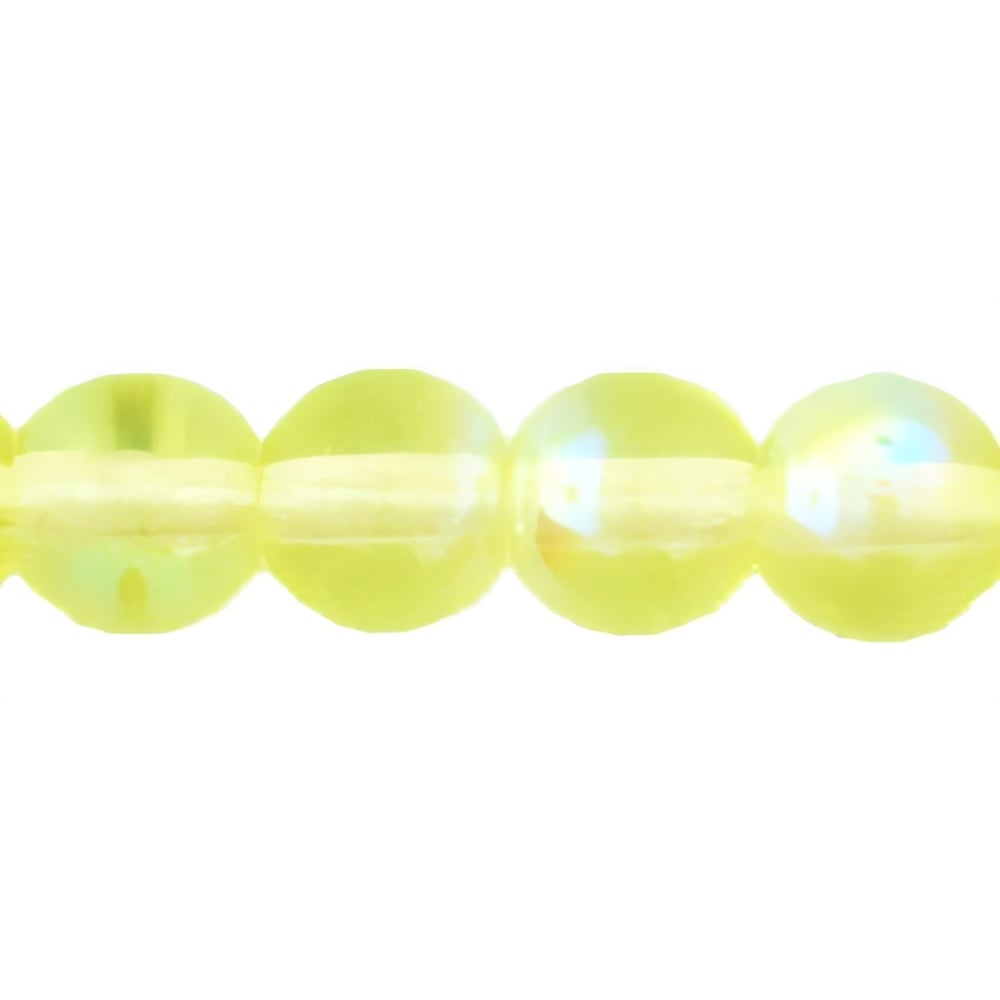 Czech Round Beads 6mm Jonquil AB (50pcs)