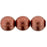Czech Round Beads 8mm ColorTrends: Saturated Metallic Grenadine (25pcs)