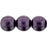 Czech Round Beads 8mm ColorTrends: Saturated Metallic Tawny Port (25pcs)
