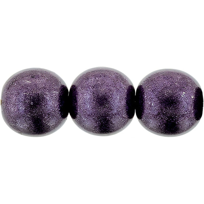 Czech Round Beads 8mm ColorTrends: Saturated Metallic Tawny Port (25pcs)