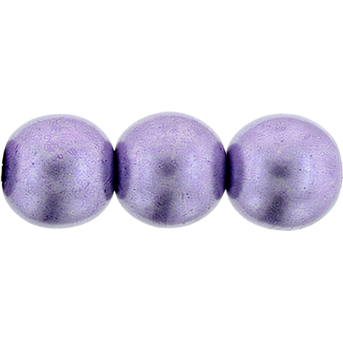 Czech Round Beads 8mm ColorTrends: Saturated Metallic Ballet Slipper (25pcs)