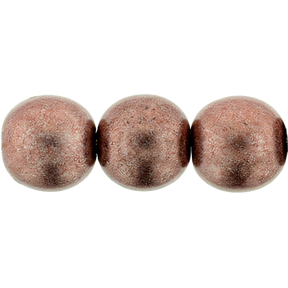 Czech Round Beads 8mm ColorTrends: Saturated Metallic Butterum (25pcs)