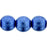 Czech Round Beads 8mm ColorTrends: Saturated Metallic Navy Peony (25pcs)