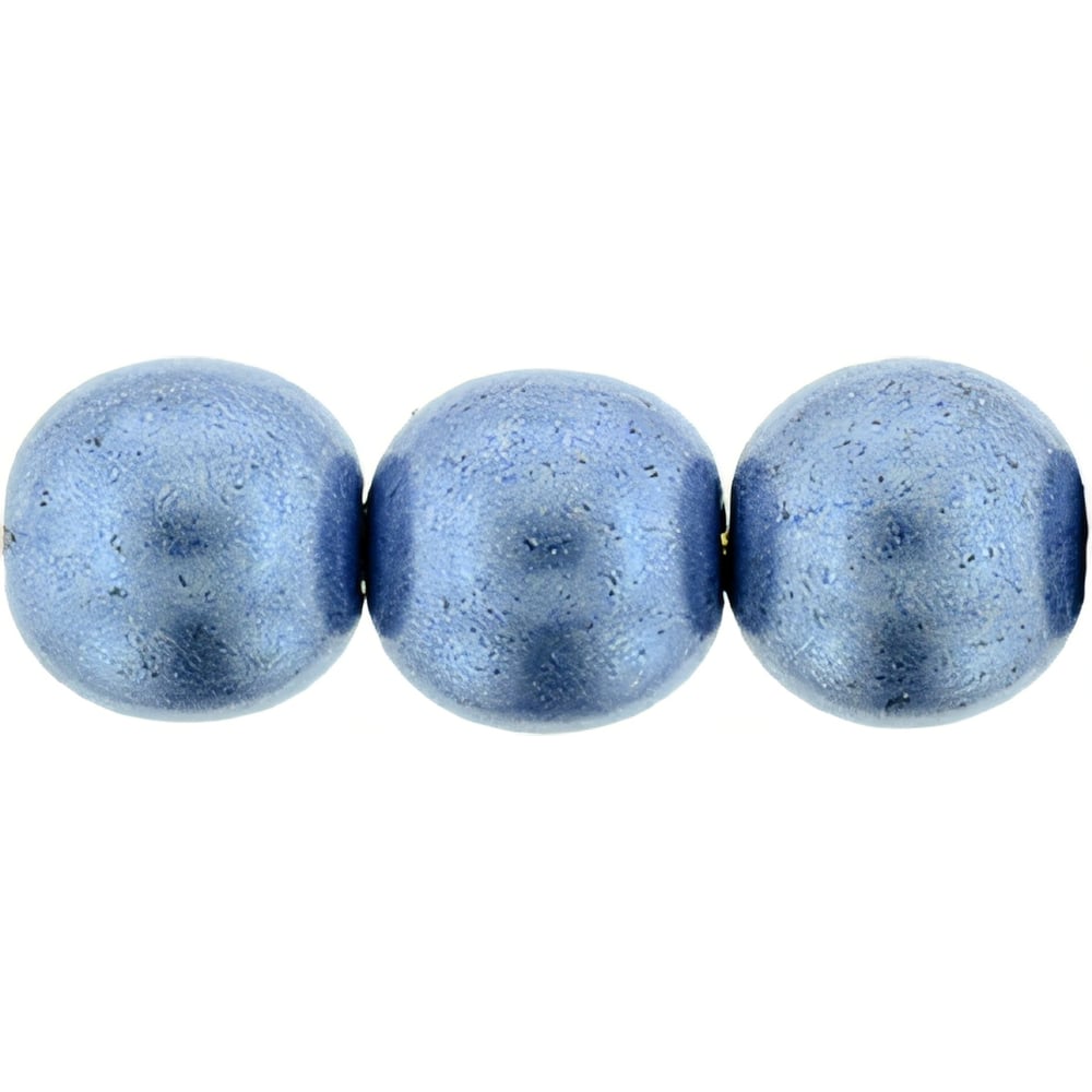 Czech Round Beads 8mm ColorTrends: Saturated Metallic Neutral Gray (25pcs)