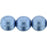 Czech Round Beads 8mm ColorTrends: Saturated Metallic Neutral Gray (25pcs)
