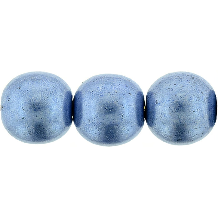 Czech Round Beads 8mm ColorTrends: Saturated Metallic Neutral Gray (25pcs)