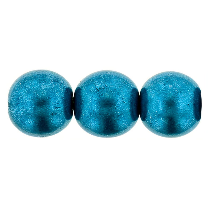 Czech Round Beads 8mm ColorTrends: Saturated Metallic Shaded Spruce (25pcs)