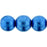 Czech Round Beads 8mm ColorTrends: Saturated Metallic Marina (25pcs)