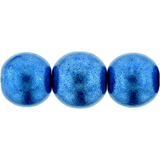 Czech Round Beads 8mm ColorTrends: Saturated Metallic Marina (25pcs)