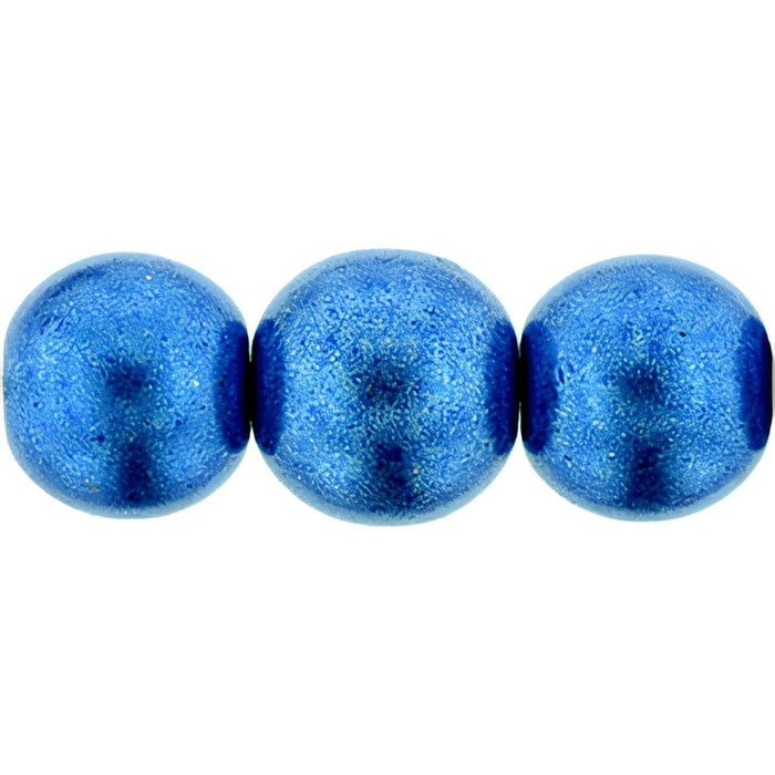 Czech Round Beads 8mm ColorTrends: Saturated Metallic Marina (25pcs)