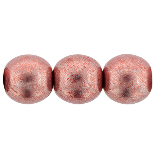 Czech Round Beads 8mm ColorTrends: Saturated Metallic Blooming Dahlia (25pcs)