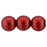 Czech Round Beads 8mm ColorTrends: Saturated Metallic Cherry Tomato (25pcs)
