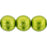 Czech Round Beads 8mm ColorTrends: Saturated Metallic Lime Punch (25pcs)
