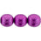 Czech Round Beads 8mm ColorTrends: Saturated Metallic Spring Crocus (25pcs)
