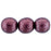 Czech Round Beads 8mm ColorTrends: Saturated Metallic Red Pear (25pcs)