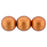 Czech Round Beads 8mm ColorTrends: Saturated Metallic Russet Orange (25pcs)