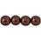 Czech Round Beads 8mm ColorTrends: Saturated Metallic Chicory Coffee (25pcs)