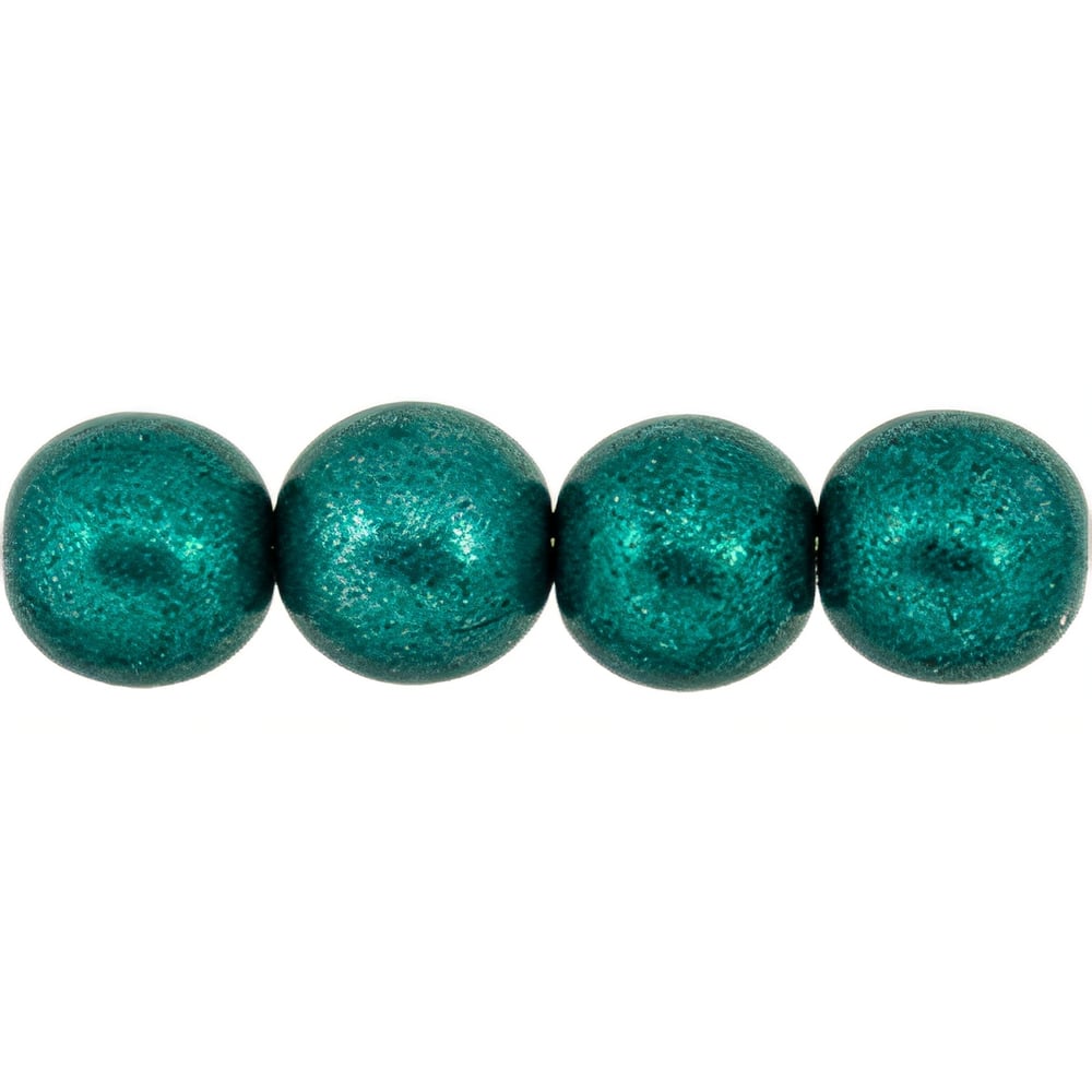 Czech Round Beads 8mm ColorTrends: Saturated Metallic Forest Biome (25pcs)