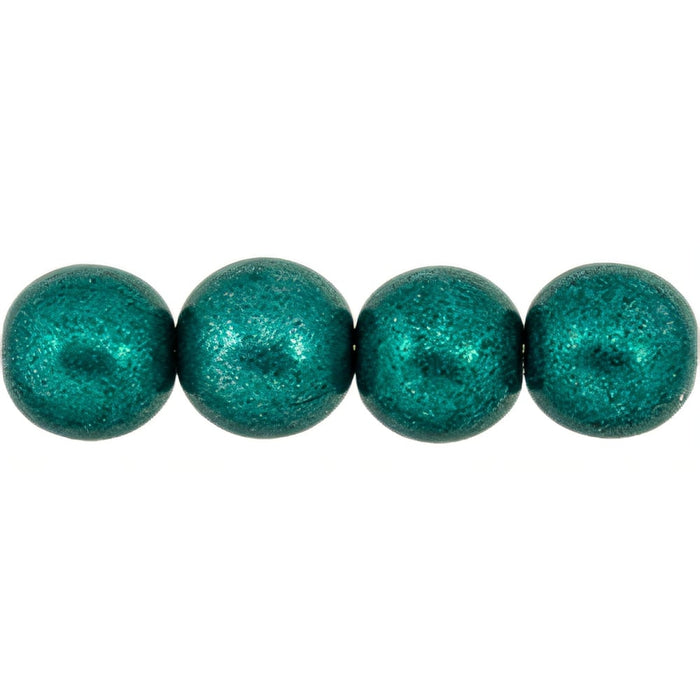 Czech Round Beads 8mm ColorTrends: Saturated Metallic Forest Biome (25pcs)