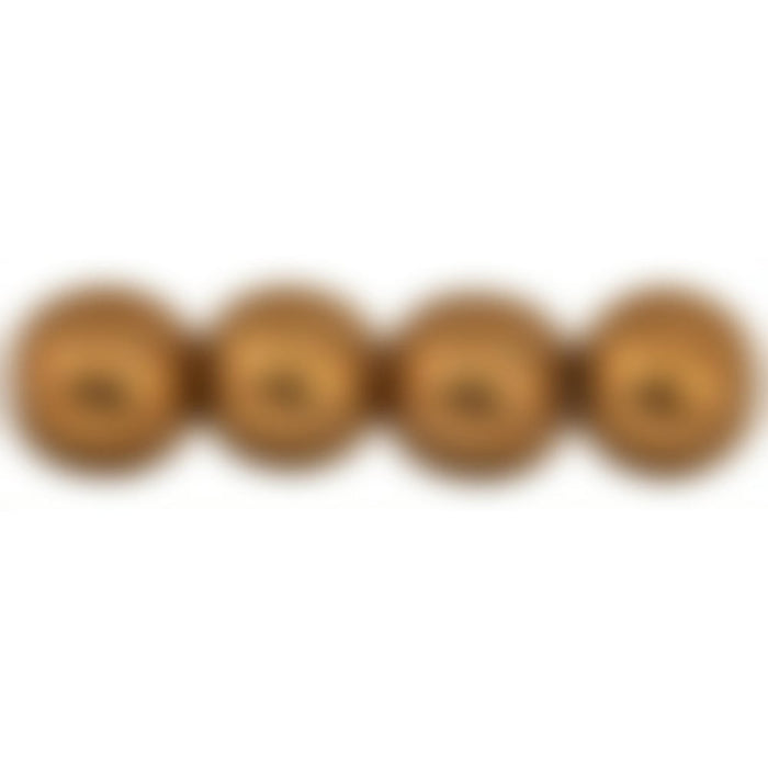 Czech Round Beads 8mm ColorTrends: Saturated Metallic Hazel (25pcs)